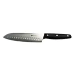 Cuchillo Santoku 7 Pakka Negro Hoja Lisa Acero