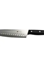 Cuchillo Santoku 7 Pakka Negro Hoja Lisa Acero