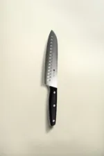 Cuchillo Santoku 7 Pakka Negro Hoja Lisa Acero - Imagen 2