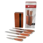 Cepo Malmo Cuchillos 5 Piezas Hoja Lisa Acero 420 - Imagen 2