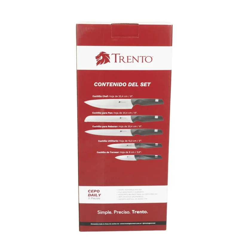 Cepo Daily Cuchillos 5 Piezas Hoja Lisa Abs Pp - Imagen 11