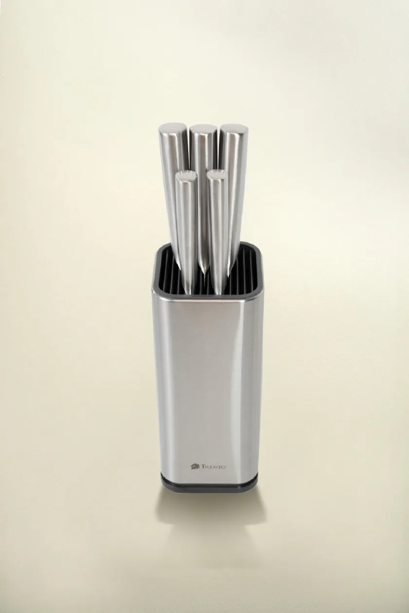 Cepo Santoku Cuchillos 5 Piezas Hoja Lisa Acero - Imagen 2