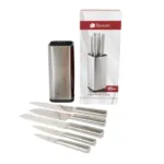 Cepo Santoku Cuchillos 5 Piezas Hoja Lisa Acero - Imagen 2