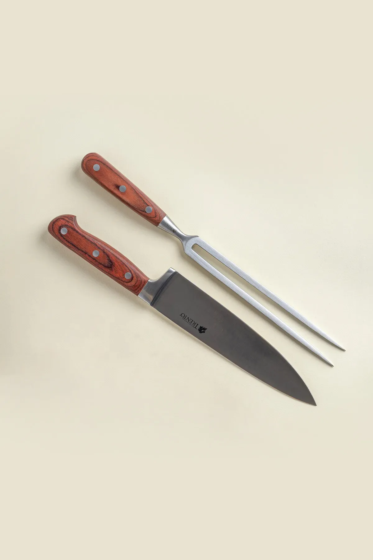 Set-Trento-2P-Cuch_Trin-Mad-Multi-2 Set x2 piezas Cuchillo / Trinche - Imagen 1